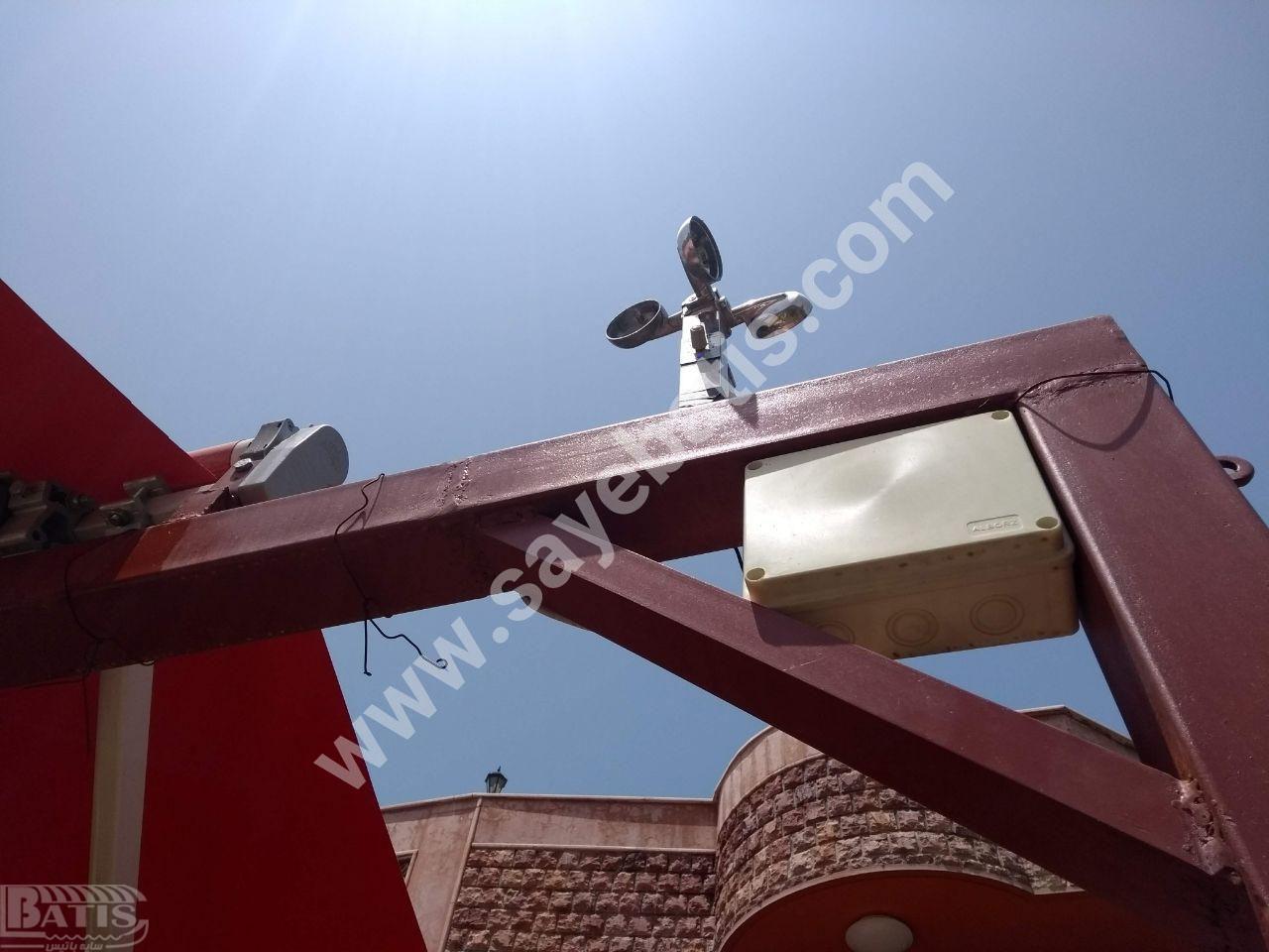 نمونه سنسور باد سایبان برقی